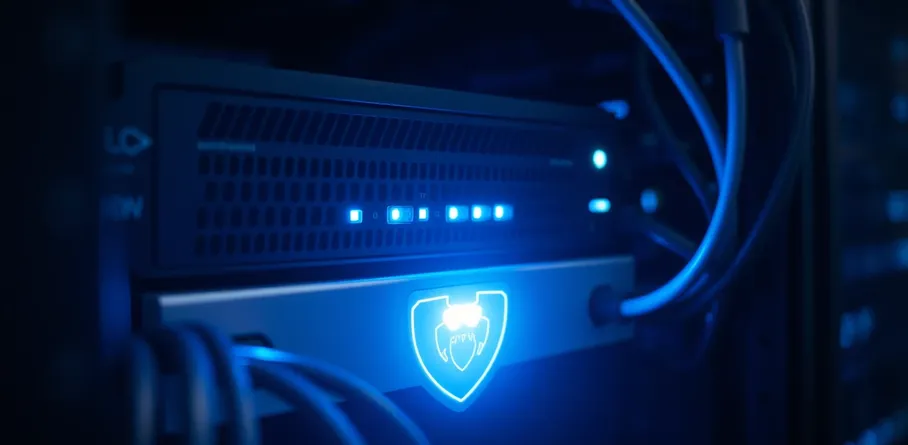 Firewall appliance in a server rack